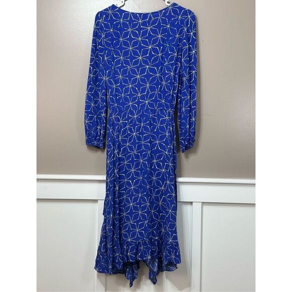 Plenty by Tracy Reese Anthropologie Aleah Faux Wrap Long Sleeve Flowy Dress S - Picture 10 of 12